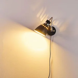 hofstein Applique murale Stranderott Noir, 1 lumière* Lampes Modernes