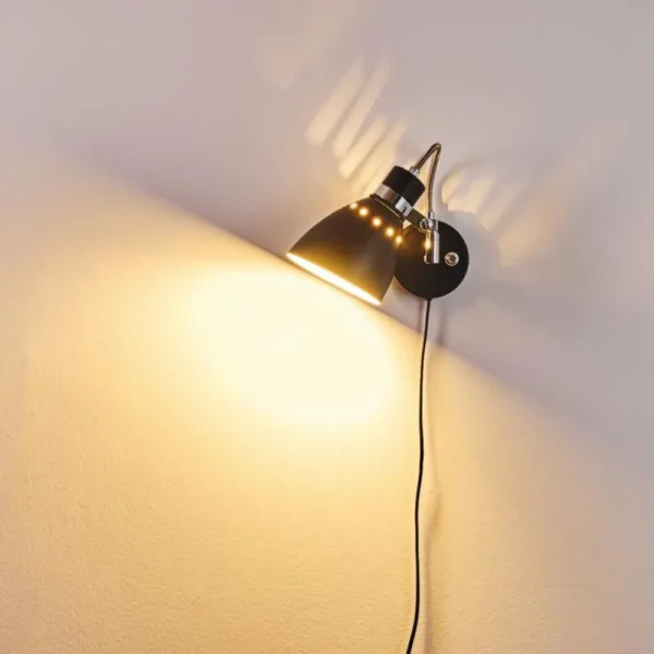 hofstein Applique murale Stranderott Noir, 1 lumière* Lampes Modernes