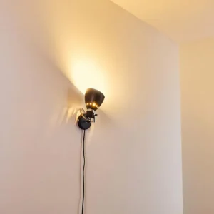 hofstein Applique murale Stranderott Noir, 1 lumière* Lampes Modernes