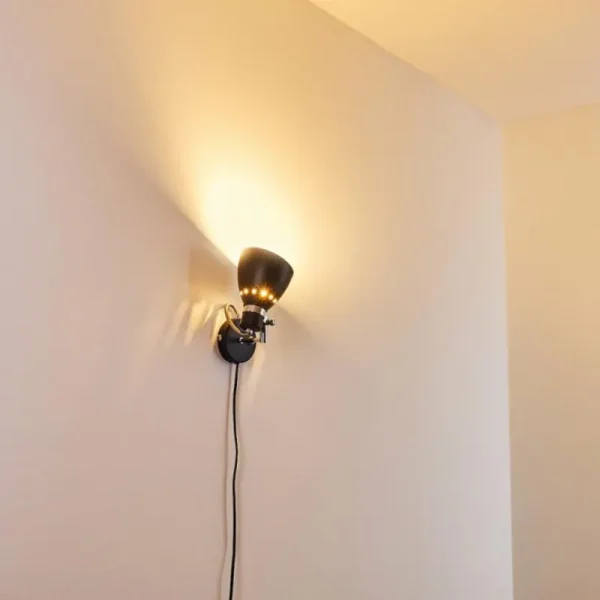 hofstein Applique murale Stranderott Noir, 1 lumière* Lampes Modernes