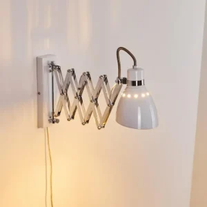 hofstein Applique murale Stranderott Chrome, Blanc, 1 lumière* Lampes Modernes