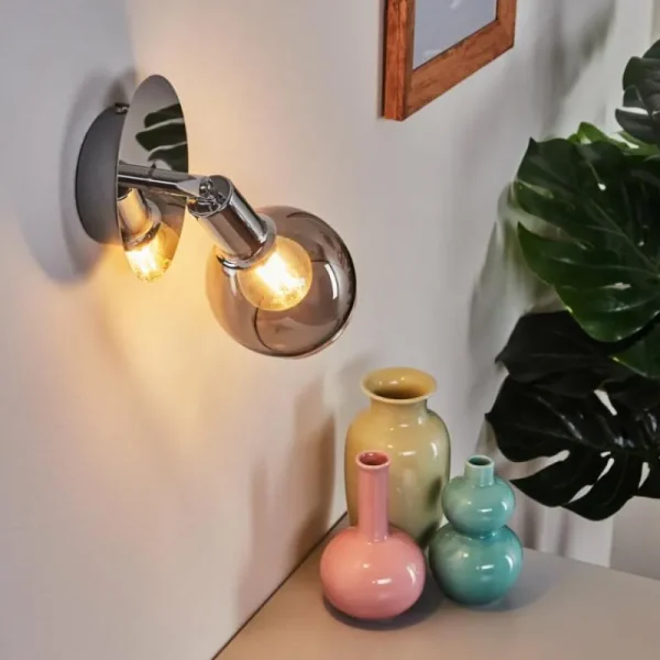 hofstein Applique murale Stranderod Chrome, 1 lumière* Lampes Modernes
