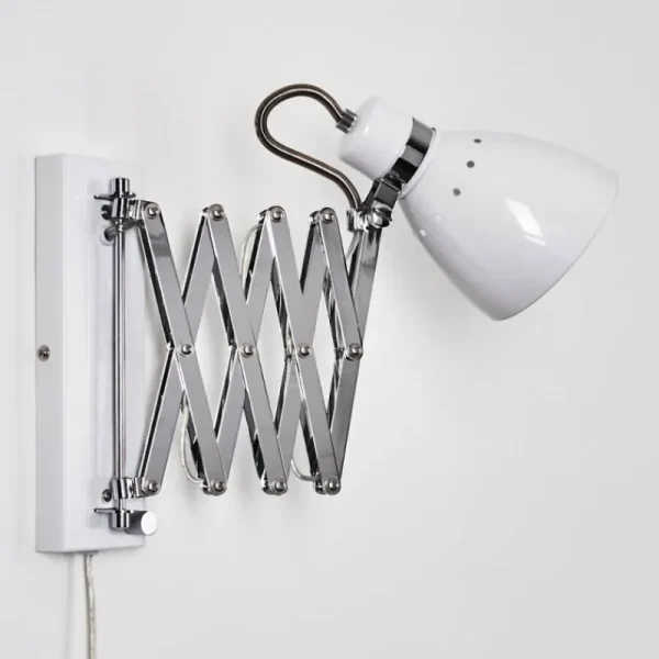 hofstein Applique murale Stranderott Chrome, Blanc, 1 lumière* Lampes Modernes