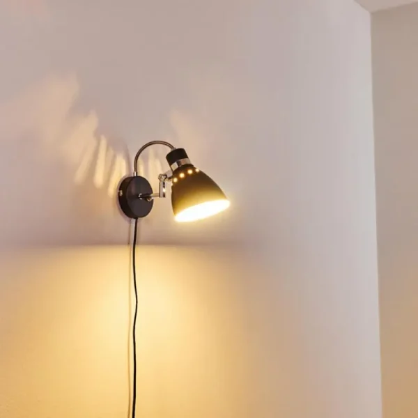 hofstein Applique murale Stranderott Noir, 1 lumière* Lampes Modernes
