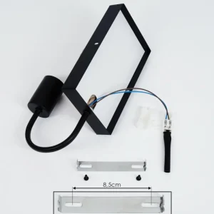 hofstein Applique murale Sulzano Brun, Noir, 1 lumière* Lampes Modernes