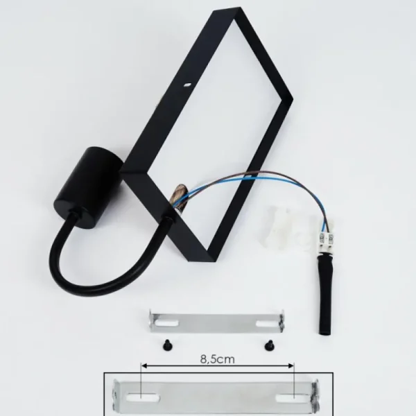 hofstein Applique murale Sulzano Brun, Noir, 1 lumière* Lampes Modernes