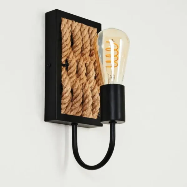 hofstein Applique murale Sulzano Brun, Noir, 1 lumière* Lampes Modernes