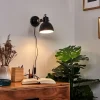 hofstein Applique murale Tilton Nickel mat, Noir, 1 lumière* Lampes Modernes