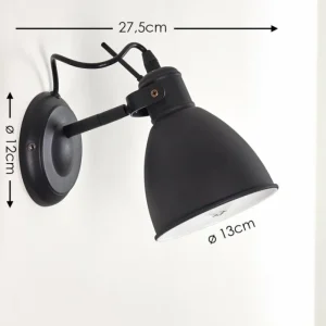 hofstein Applique murale Timola Noir, 27 lumières* Lampes Modernes