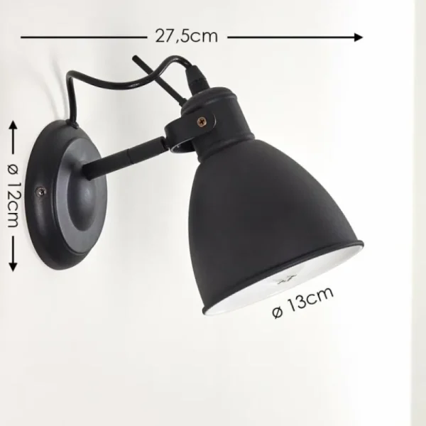 hofstein Applique murale Timola Noir, 27 lumières* Lampes Modernes