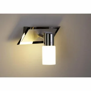 Luminaires Trio Applique murale Trio 8214 LED Aluminium, Chrome, Acier inoxydable, 1 lumière* Lampes En Verre