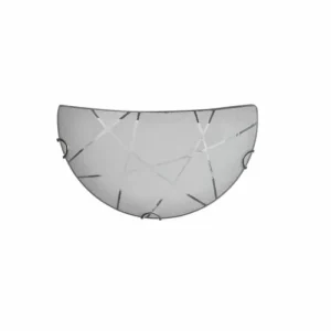 Luminaires Trio Applique murale Trio Leuchten SANDRINA Blanc, 1 lumière* Lampes En Verre