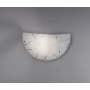 Luminaires Trio Applique murale Trio Leuchten SANDRINA Blanc, 1 lumière* Lampes En Verre