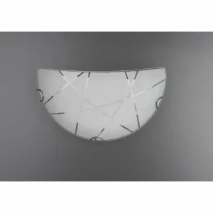 Luminaires Trio Applique murale Trio Leuchten SANDRINA Blanc, 1 lumière* Lampes En Verre