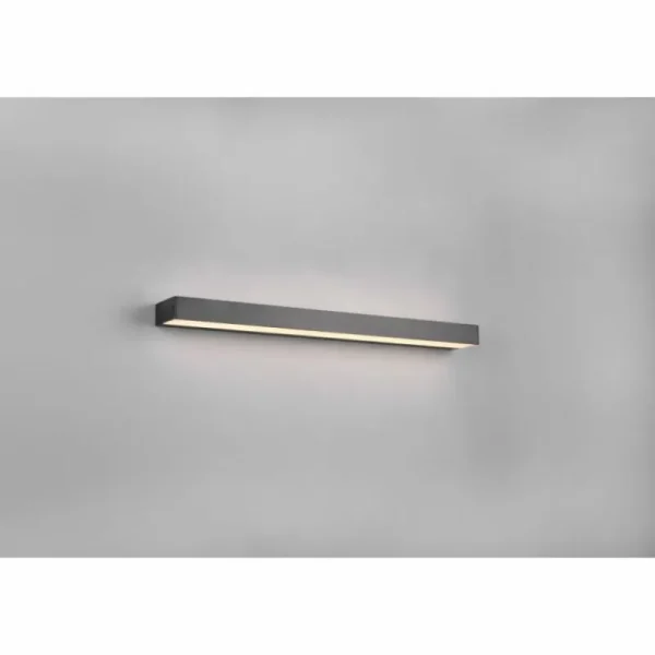 Luminaires Trio Applique murale Trio-Leuchten Rocco LED Noir, 1 lumière* Lampes En Verre