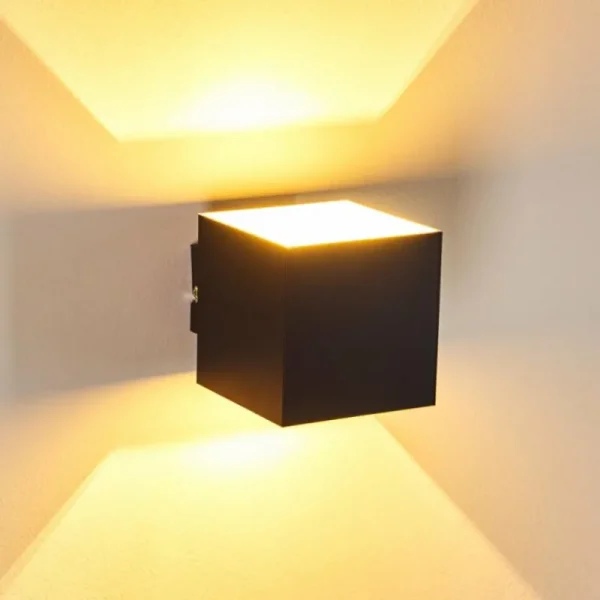 hofstein Applique murale Varco Noir, 1 lumière* Lampes Modernes