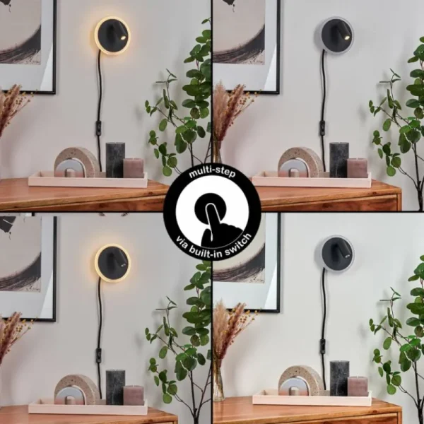 hofstein Applique murale Viata LED Noir, Blanc, 2 lumières* Lampes Modernes