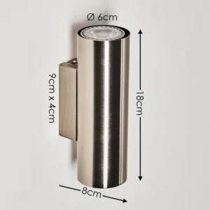 hofstein Applique murale Zuoz Nickel mat, 2 lumières* Lampes Modernes