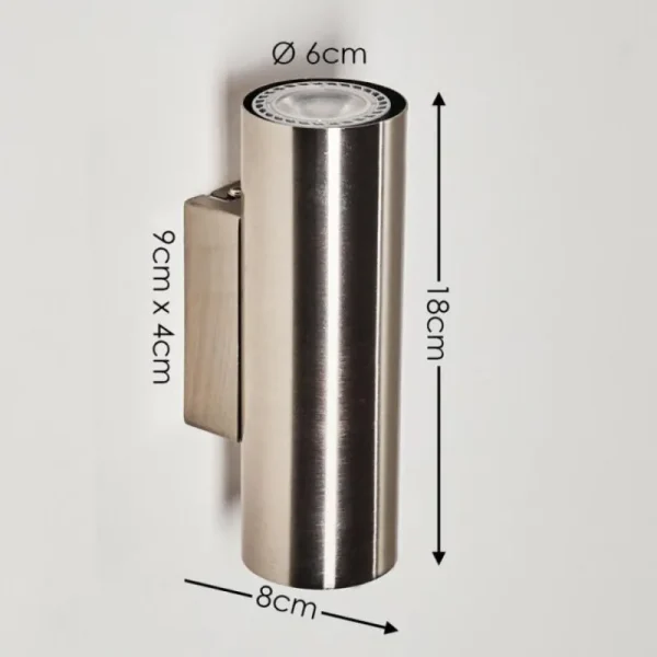 hofstein Applique murale Zuoz Nickel mat, 2 lumières* Lampes Modernes