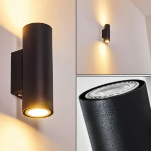 hofstein Applique murale Zuoz Noir, 2 lumières* Lampes Modernes