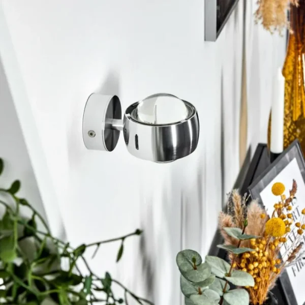 hofstein Applique Sapri Argenté, 1 lumière* Lampes En Verre