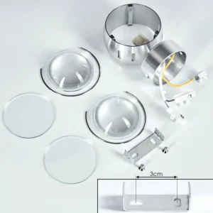 hofstein Applique Sapri Argenté, 1 lumière* Lampes En Verre