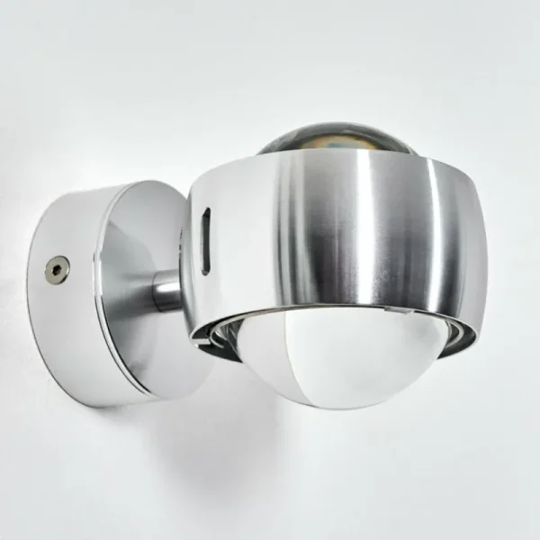 hofstein Applique Sapri Argenté, 1 lumière* Lampes En Verre