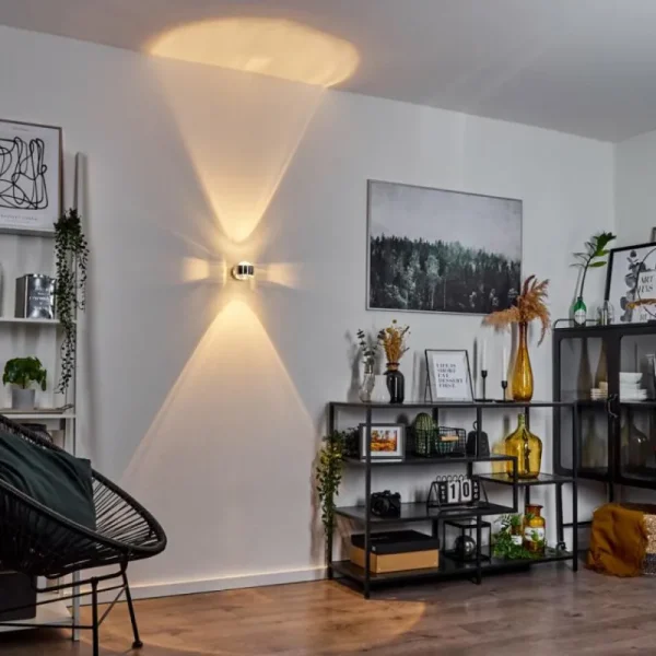 hofstein Applique Sapri Argenté, 1 lumière* Lampes En Verre