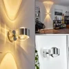 hofstein Applique Sapri Chrome brossé, 1 lumière* Lampes En Verre