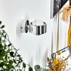 hofstein Applique Sapri Chrome brossé, 1 lumière* Lampes En Verre