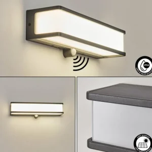 hofstein applique solaire Burseryd LED Anthracite, 1 lumière, Détecteur de mouvement* Lampes Modernes