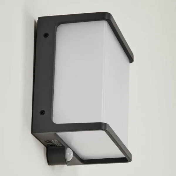 hofstein applique solaire Burseryd LED Noir, 1 lumière, Détecteur de mouvement* Lampes Modernes