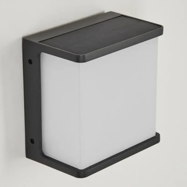 hofstein applique solaire Burseryd LED Noir, 1 lumière, Détecteur de mouvement* Lampes Modernes