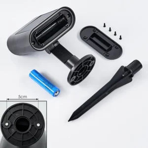 hofstein applique solaire Usmagama LED Noir, 1 lumière, Détecteur de mouvement* Lampes Modernes