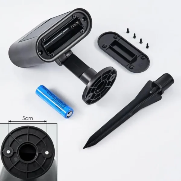hofstein applique solaire Usmagama LED Noir, 1 lumière, Détecteur de mouvement* Lampes Modernes