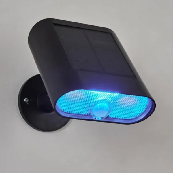 hofstein applique solaire Usmagama LED Noir, 1 lumière, Détecteur de mouvement* Lampes Modernes