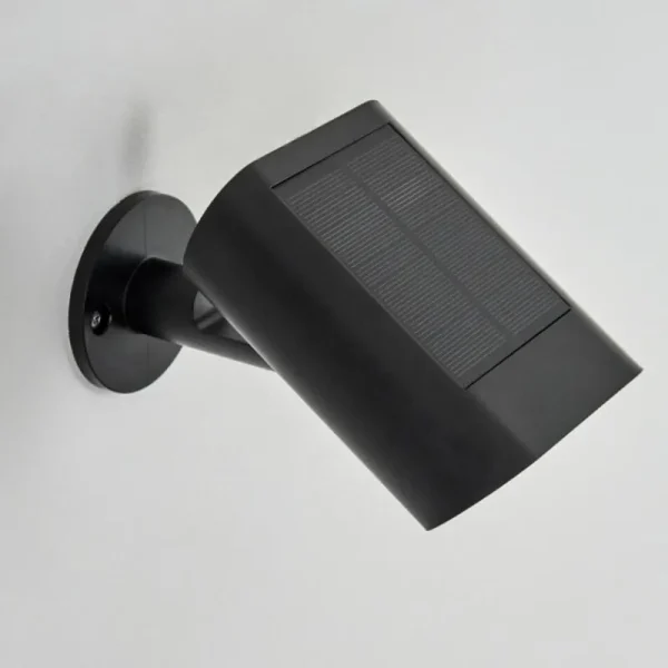 hofstein applique solaire Usmagama LED Noir, 1 lumière, Détecteur de mouvement* Lampes Modernes