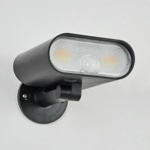 hofstein applique solaire Usmagama LED Noir, 1 lumière, Détecteur de mouvement* Lampes Modernes