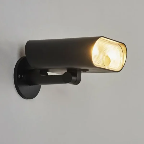 hofstein applique solaire Usmagama LED Noir, 1 lumière, Détecteur de mouvement* Lampes Modernes