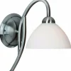 Luminaires Steinhauer Applique Steinhauer CAPRI Acier inoxydable, 1 lumière* Lampes En Verre