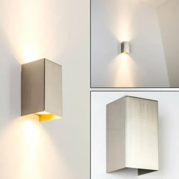 hofstein Applique Tabera Acier brossé, 2 lumières* Lampes Modernes