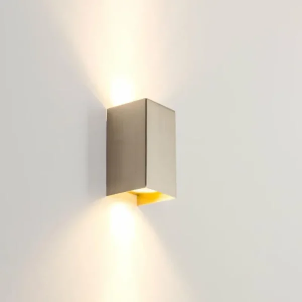 hofstein Applique Tabera Acier brossé, 2 lumières* Lampes Modernes