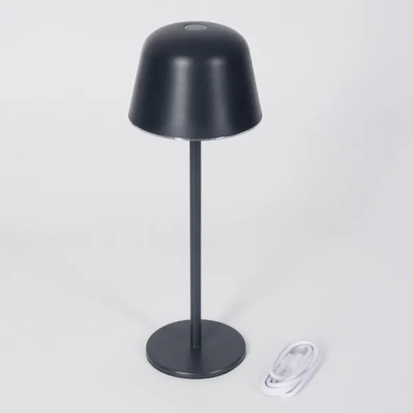 hofstein Asen Lampe de table d'extérieur, Lampe à poser LED Noir, 1 lumière* Lampes Modernes