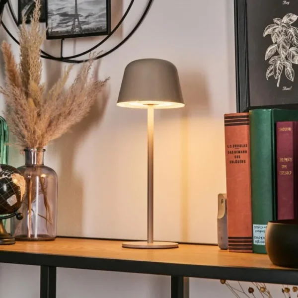 hofstein Asen Lampe de table d'extérieur, Lampe à poser LED Beige, 1 lumière* Lampes Modernes