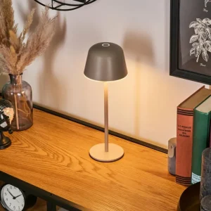 hofstein Asen Lampe de table d'extérieur, Lampe à poser LED Beige, 1 lumière* Lampes Modernes