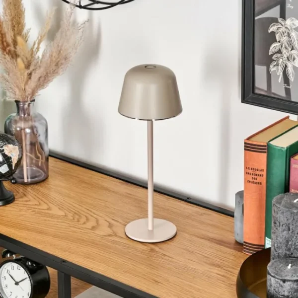 hofstein Asen Lampe de table d'extérieur, Lampe à poser LED Beige, 1 lumière* Lampes Modernes