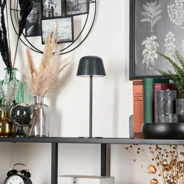 hofstein Asen Lampe de table d'extérieur, Lampe à poser LED Noir, 1 lumière* Lampes Modernes