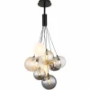 Luminaires Globo Lighting Ballgi Suspension Noir, 9 lumières* Lampes En Verre