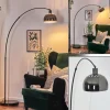 hofstein Baloca Lampadaire Chrome, Noir, 1 lumière* Lampes Modernes