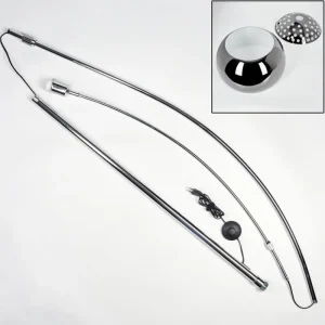 hofstein Baloca Lampadaire Chrome, Noir, 1 lumière* Lampes Modernes